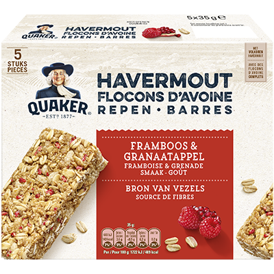 QUAKER HAVERMOUTREPEN FRAMBOOS & GRANAATAPPEL